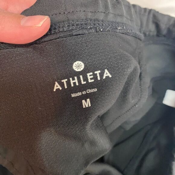 Athleta Womens Medium Run About Yoga Pants Bootcut Black 905874 - Picture 11 of 14